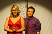 Helen and Richard as the sensible Jenny and David