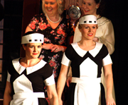 Amanda and Jess as two of our very smart maids