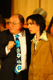 Nigel as Pish-Tush with Rockey as Nanki-Poo